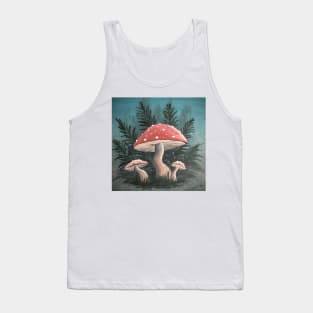 Cute Mushrooms and Ferns Tank Top